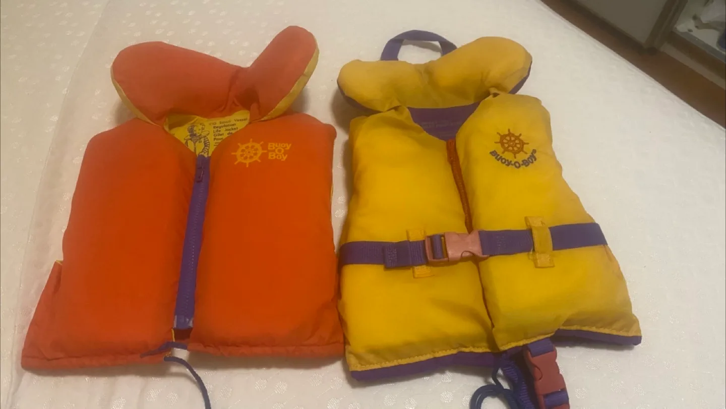 Buoy-O-Boy Life Jackets - Orange & Yellow thumbnail