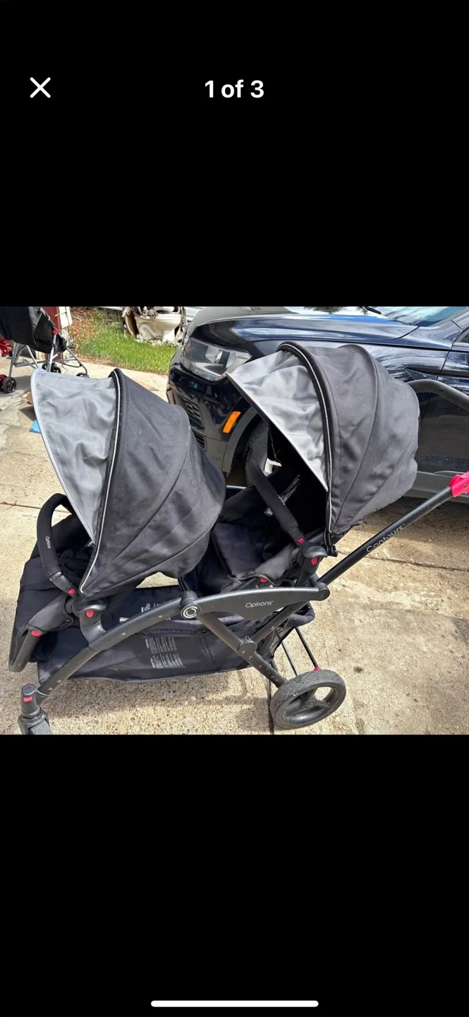 Evenflo Pivot Xpand Double Stroller black/free delivery thumbnail