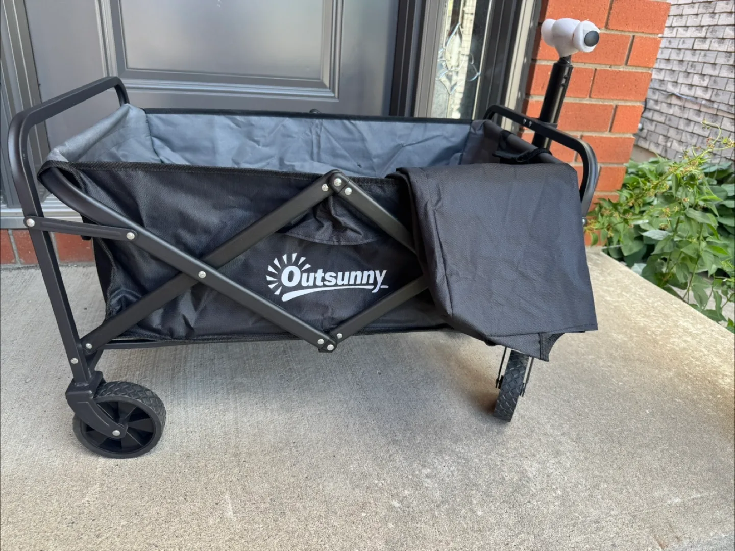 STEEL FRAME FOLDING WAGON W TELESCOPIC HANDLE thumbnail