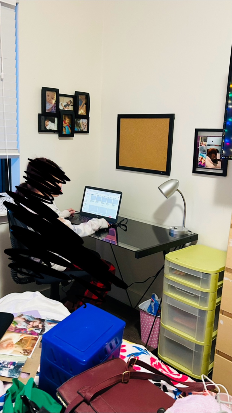 Desk and Lamp