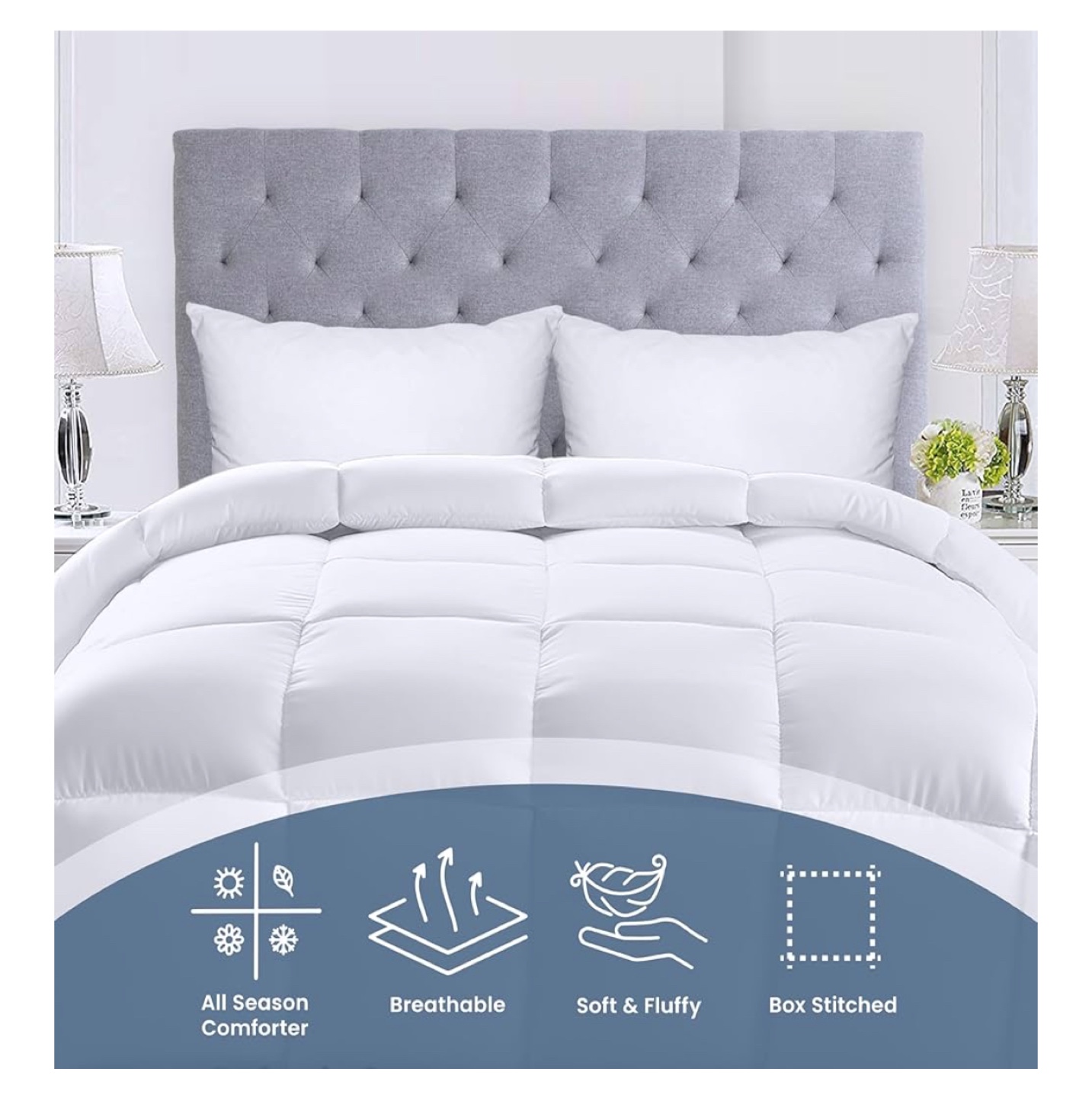 🛏✨ Full Bed Set – Frame + Luxury Bedding – Used only two nights - photo 4