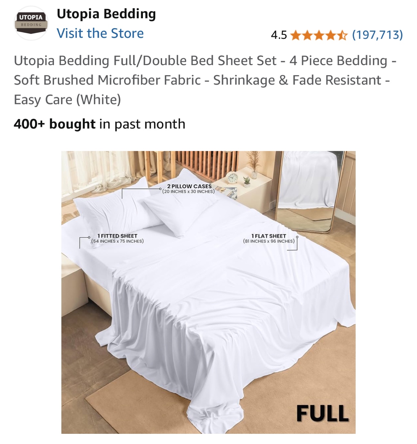 🛏✨ Full Bed Set – Frame + Luxury Bedding – Used only two nights - photo 5