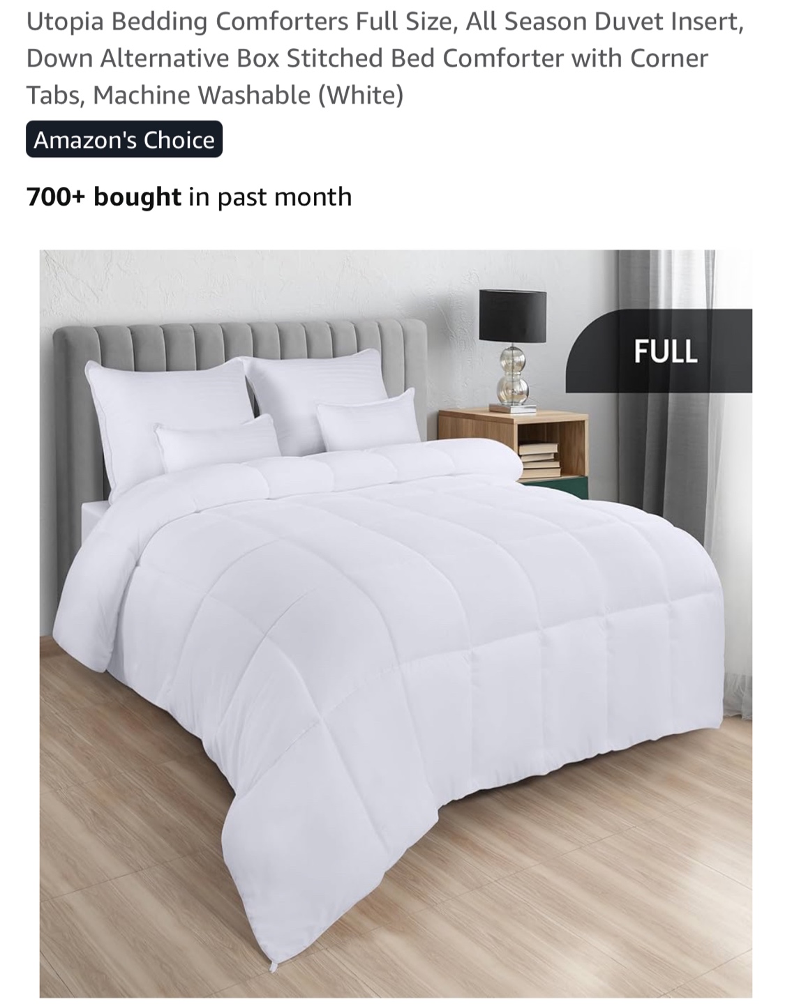 🛏✨ Full Bed Set – Frame + Luxury Bedding – Used only two nights - photo 2