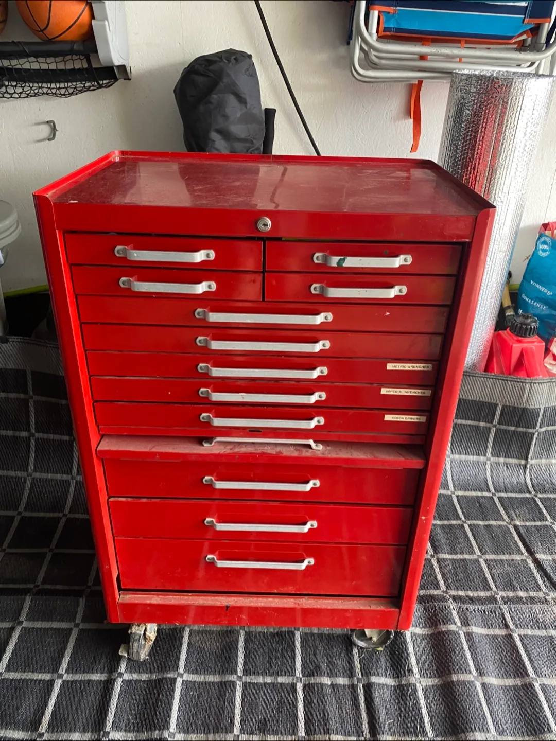 Red Tool Chest with Drawers thumbnail