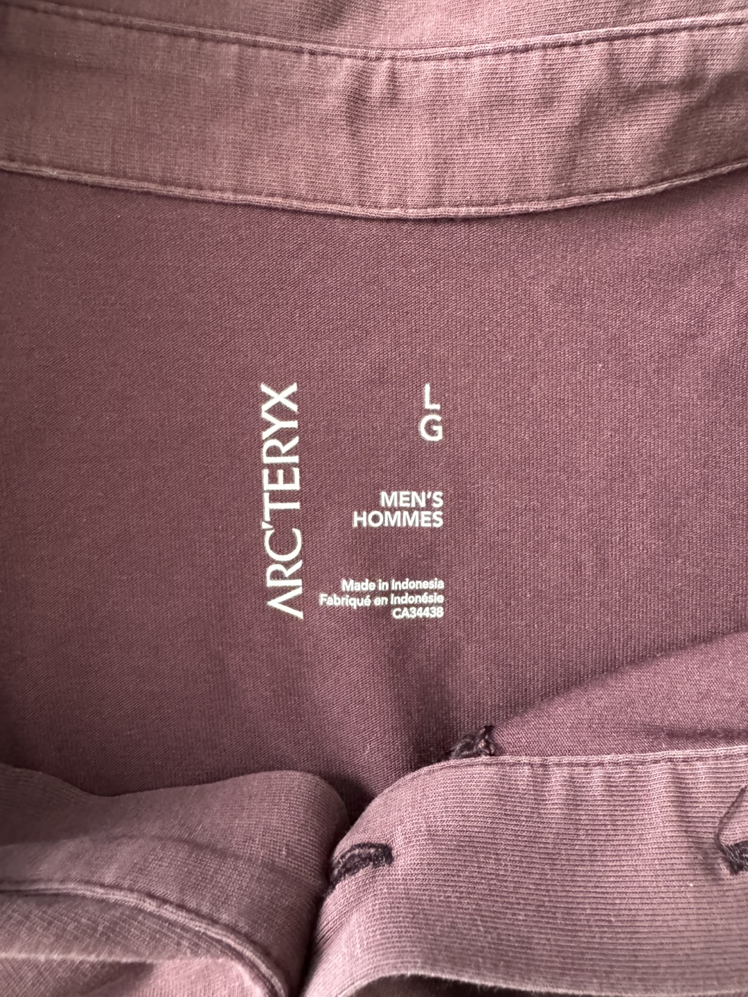 Arc'teryx Men's Purple Polo Shirt - Size L - photo 3