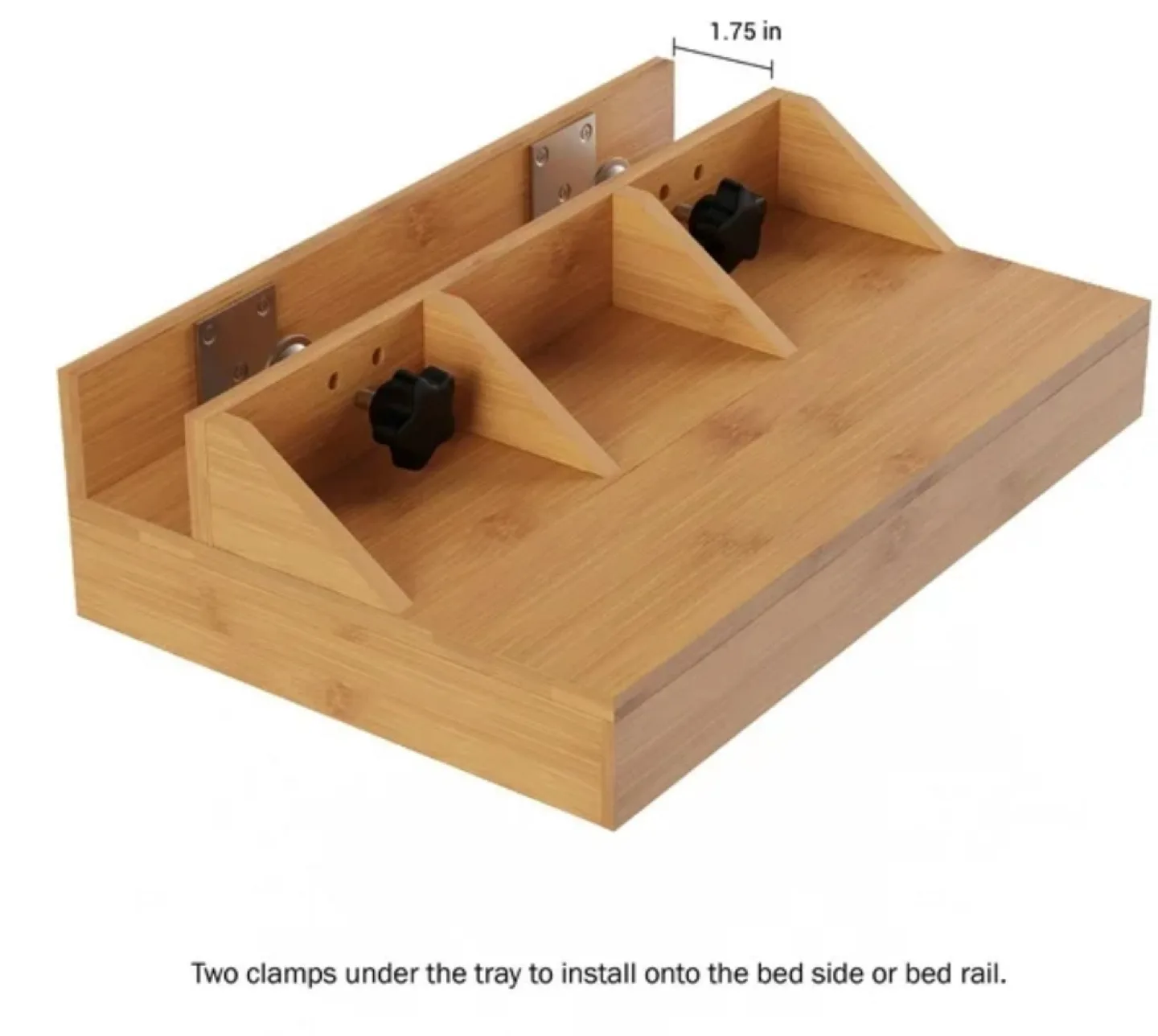 Bamboo Bedside Shelf - Nightstand Alternative image indicator(4)