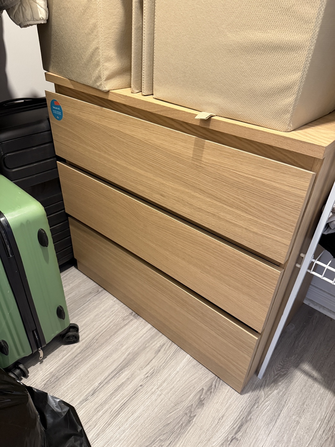 IKEA Hemnes 3-Drawer Chest - Light Brown