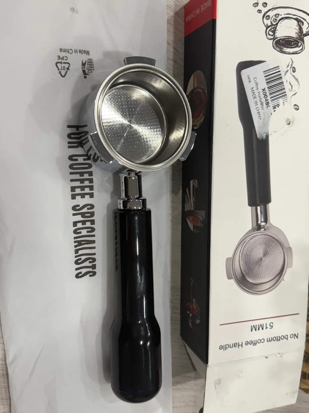 51MM No Bottom Coffee Handle - New in Box! thumbnail