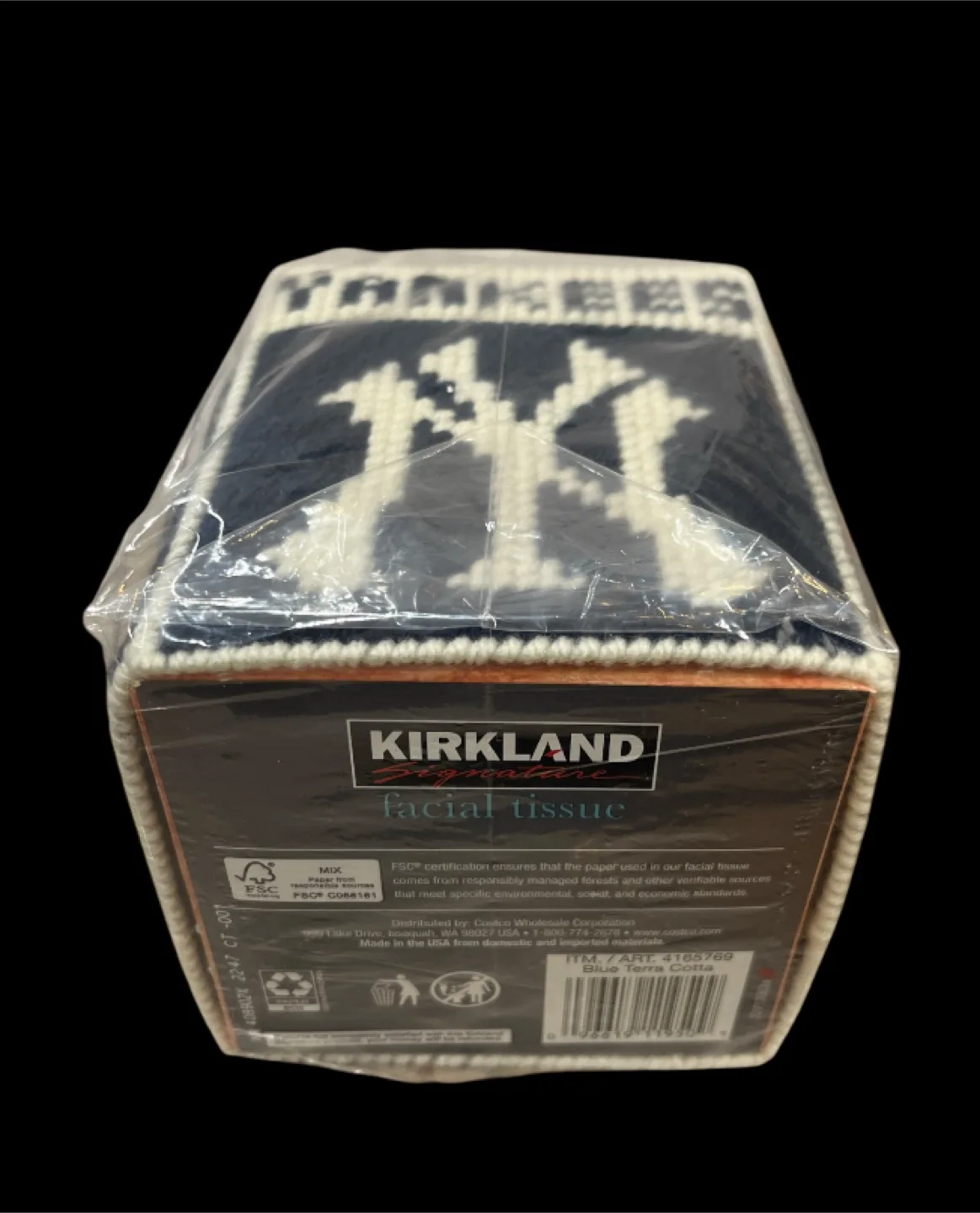 Handmade Yankees Tissue Box Cover image indicator(3)