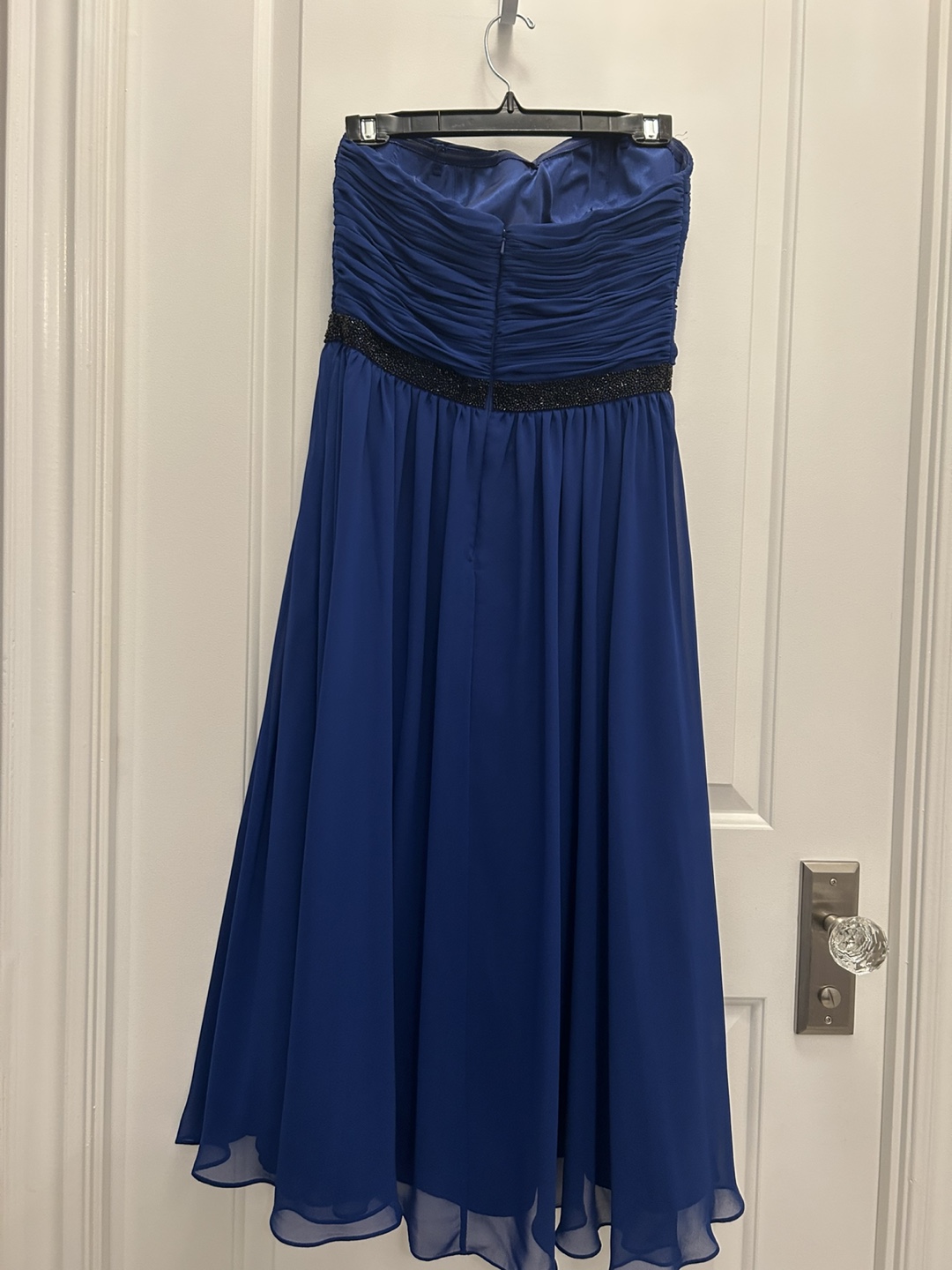 Blue Strapless Dress