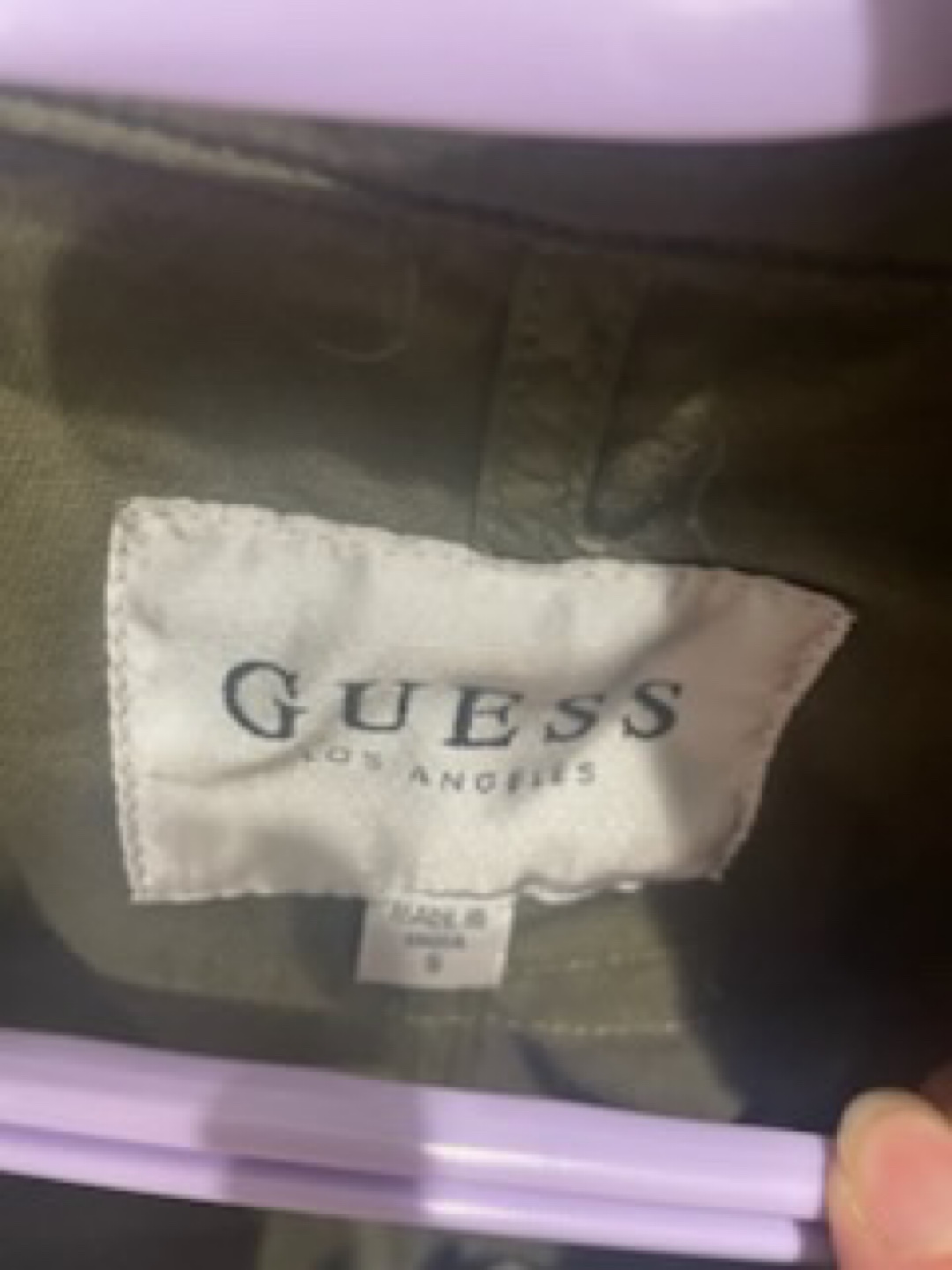 Guess Olive Green Jacket - Size S - photo 2