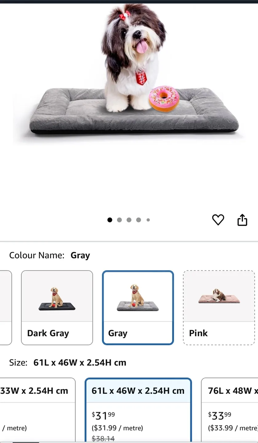 Gray Pet Bed, Small (24 inch) image indicator(4)