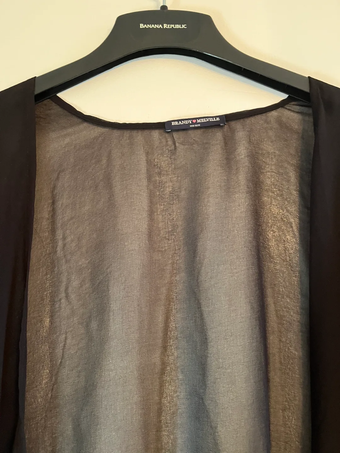 Brandy Melville Black Kimono - One Size image indicator(2)