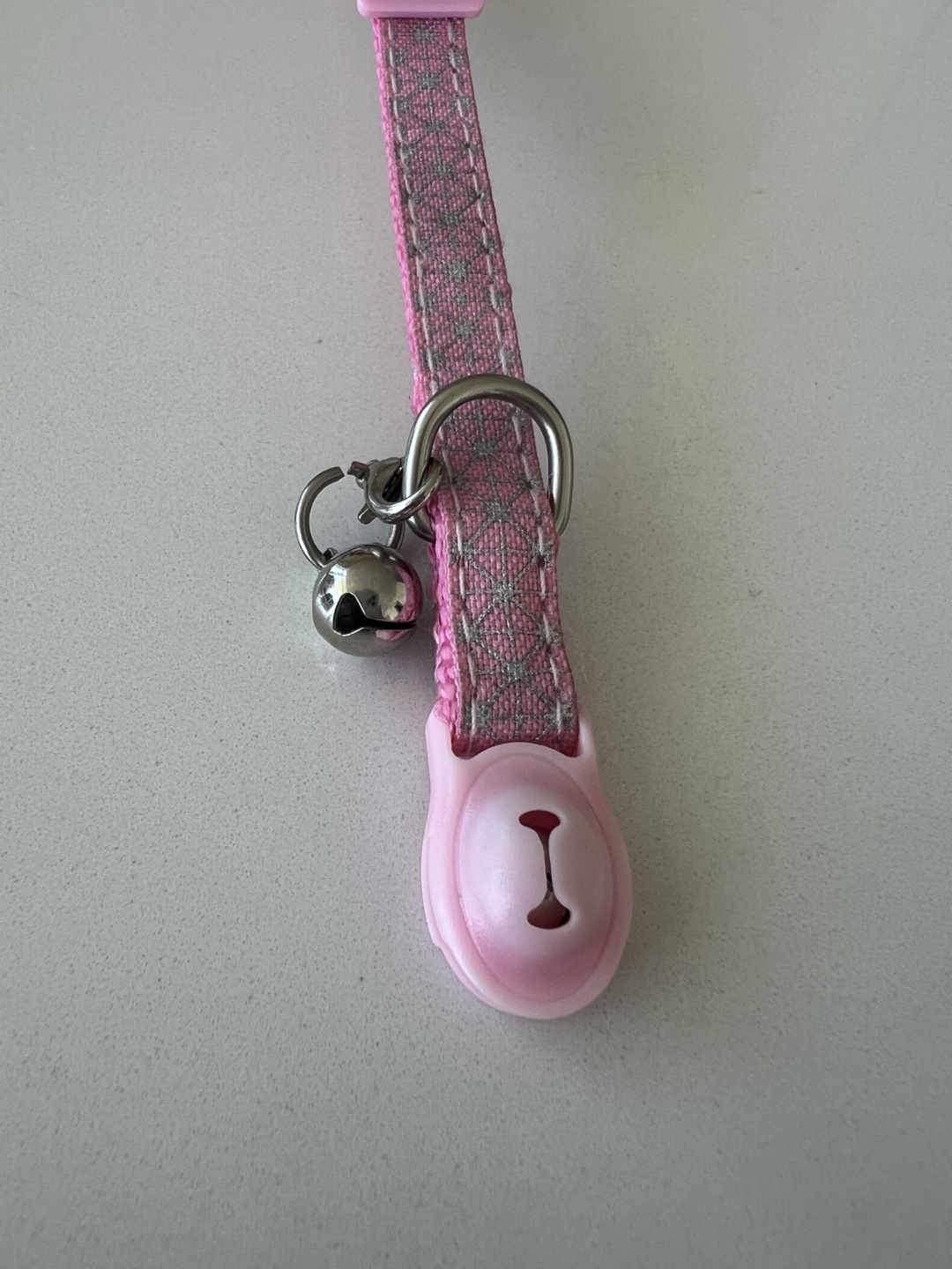 Pink Cat Collar with Bell - photo 3