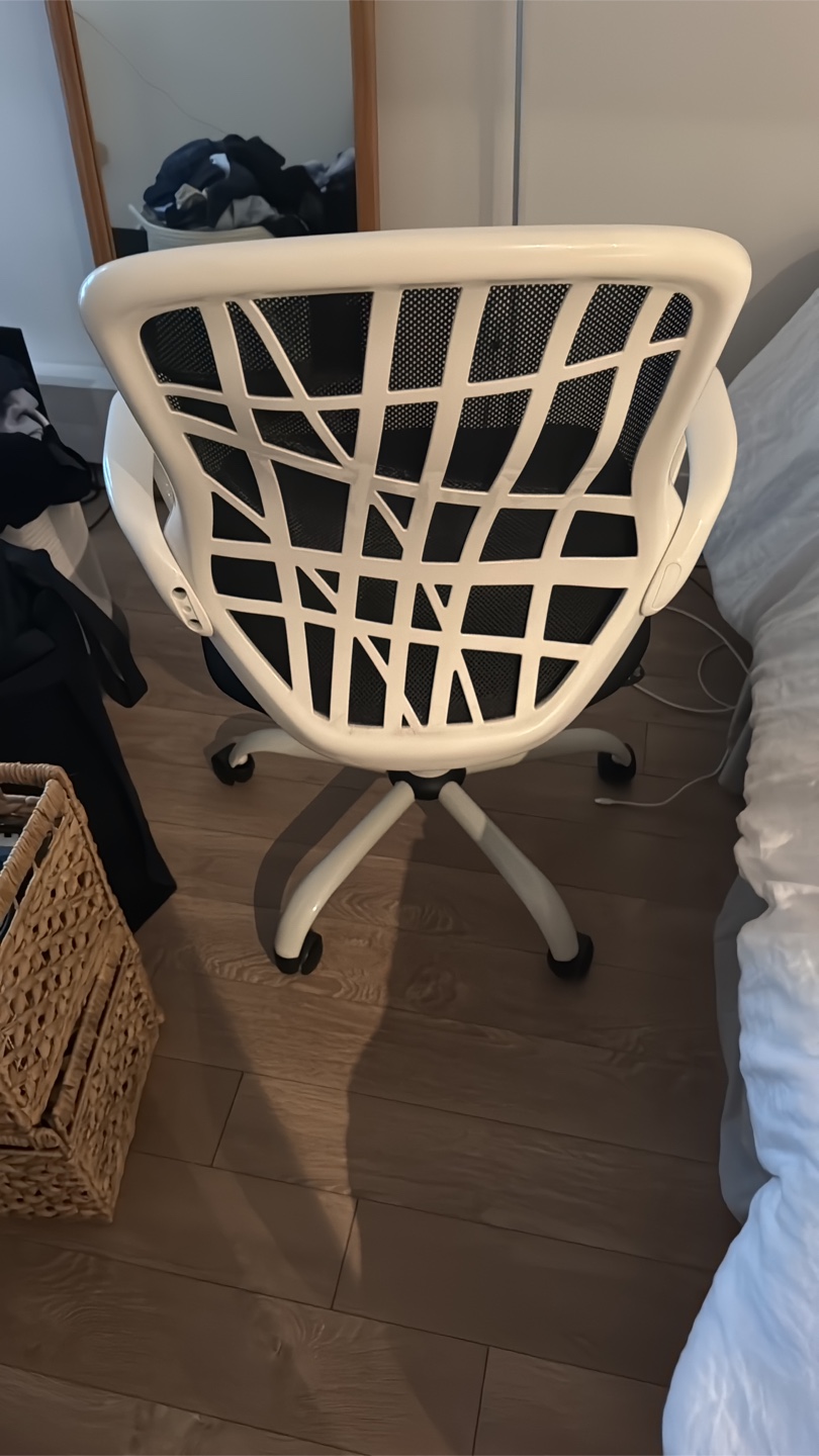 Office Chair - White Frame, Black Mesh - photo 2