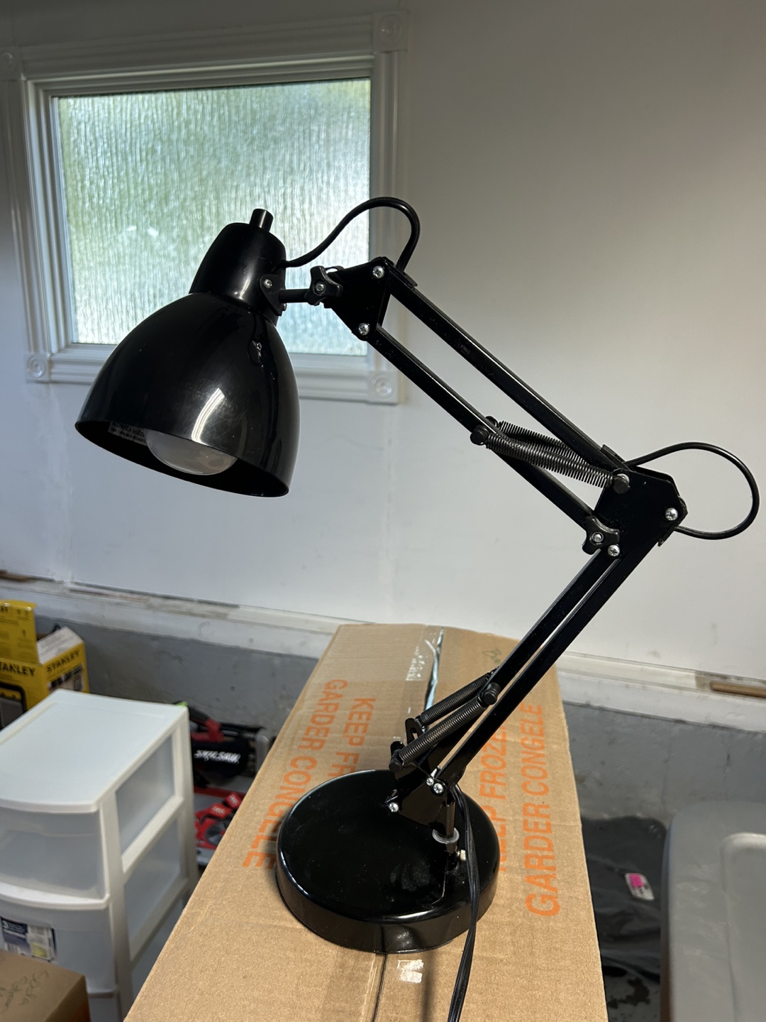 Black Anglepoise-Style Desk Lamp - photo 2