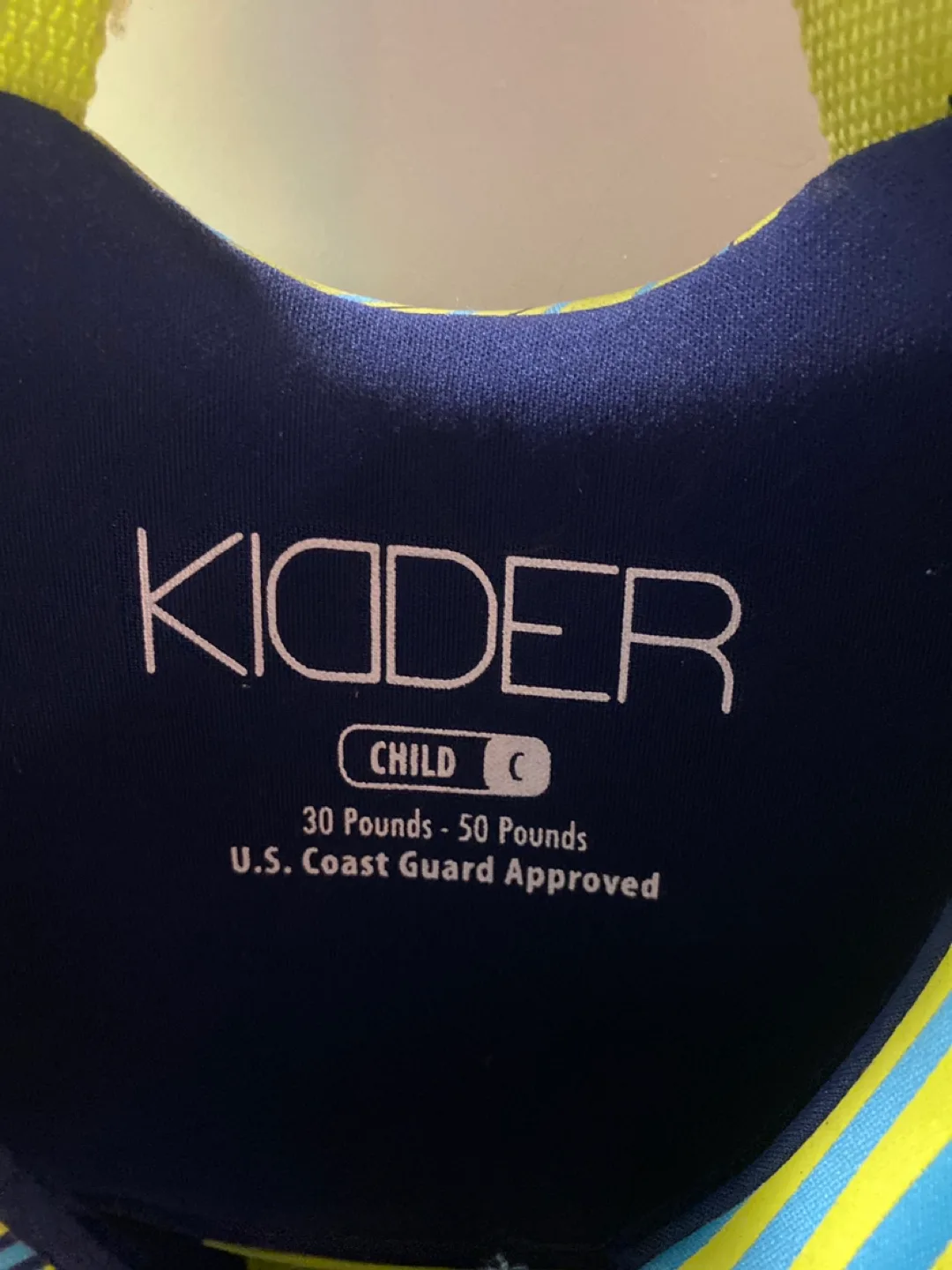 Kiuder Child Size C Life Jacket - 30-50 lbs image indicator(3)