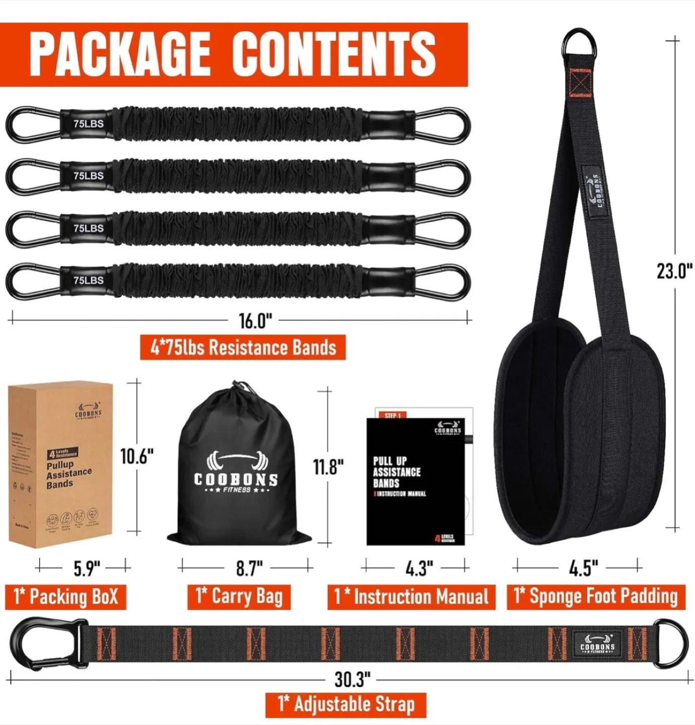 COOBONS Fitness Pull Up Assistance Bands - New image indicator(3)