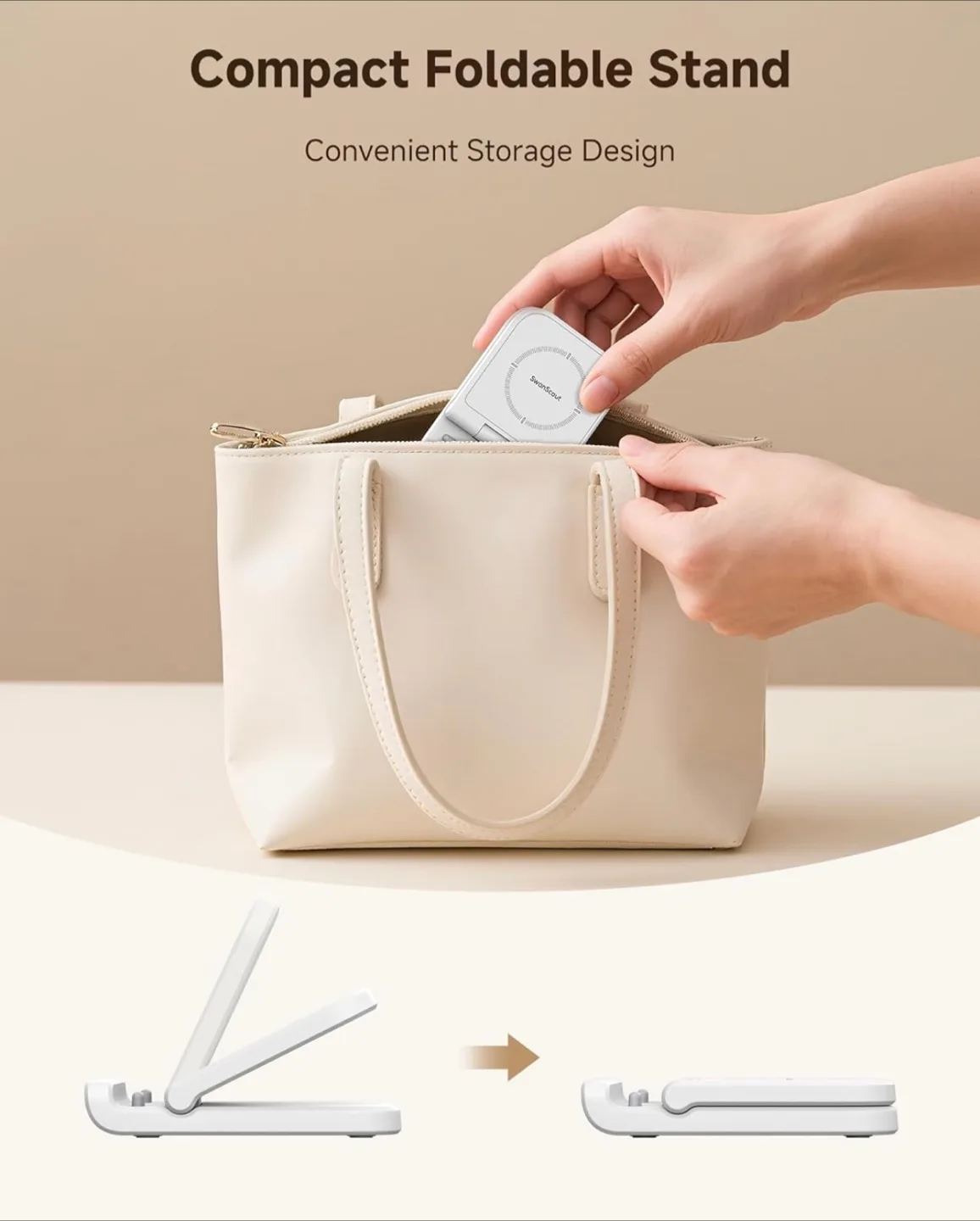 SwanScout 501S Foldable Wireless Charging Stand - New image indicator(5)