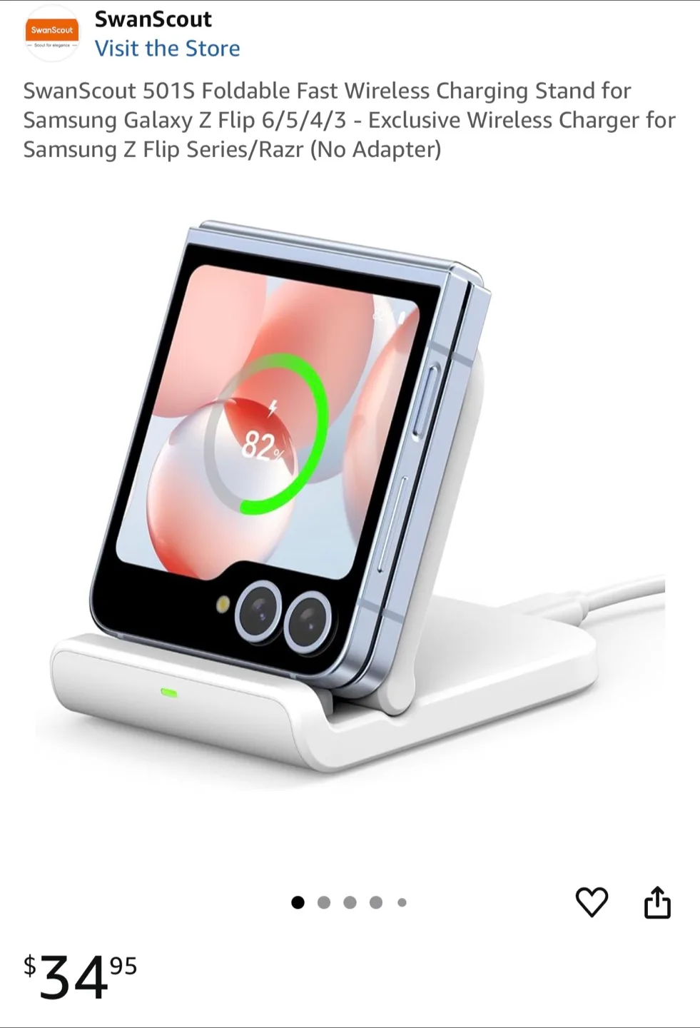 SwanScout 501S Foldable Wireless Charging Stand - New image indicator(2)