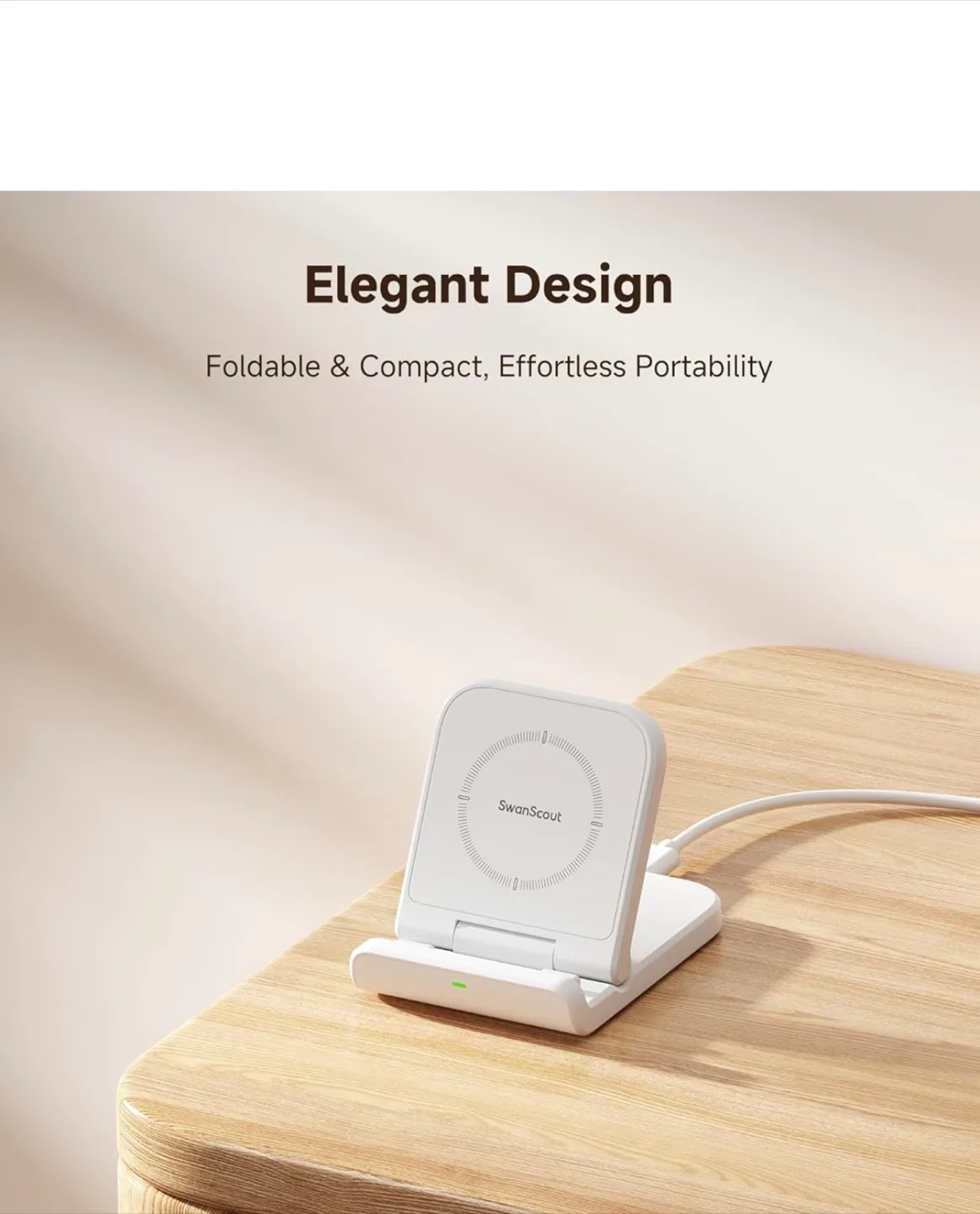 SwanScout 501S Foldable Wireless Charging Stand - New image indicator(7)