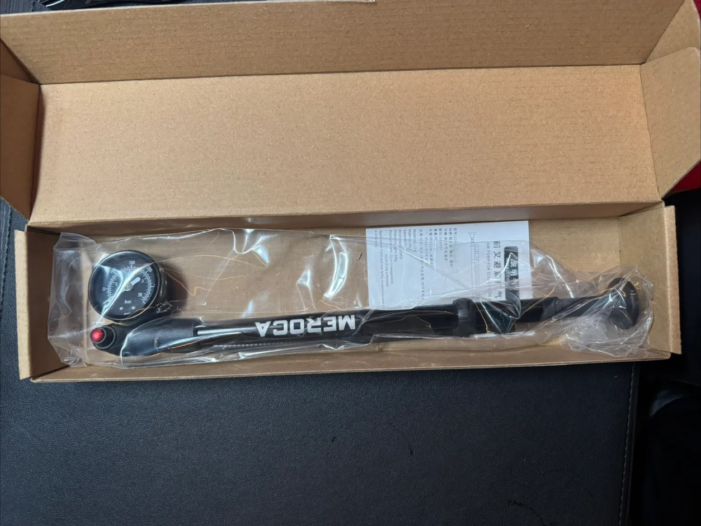 MEROCA Bike Pump with Gauge - Brand New! thumbnail