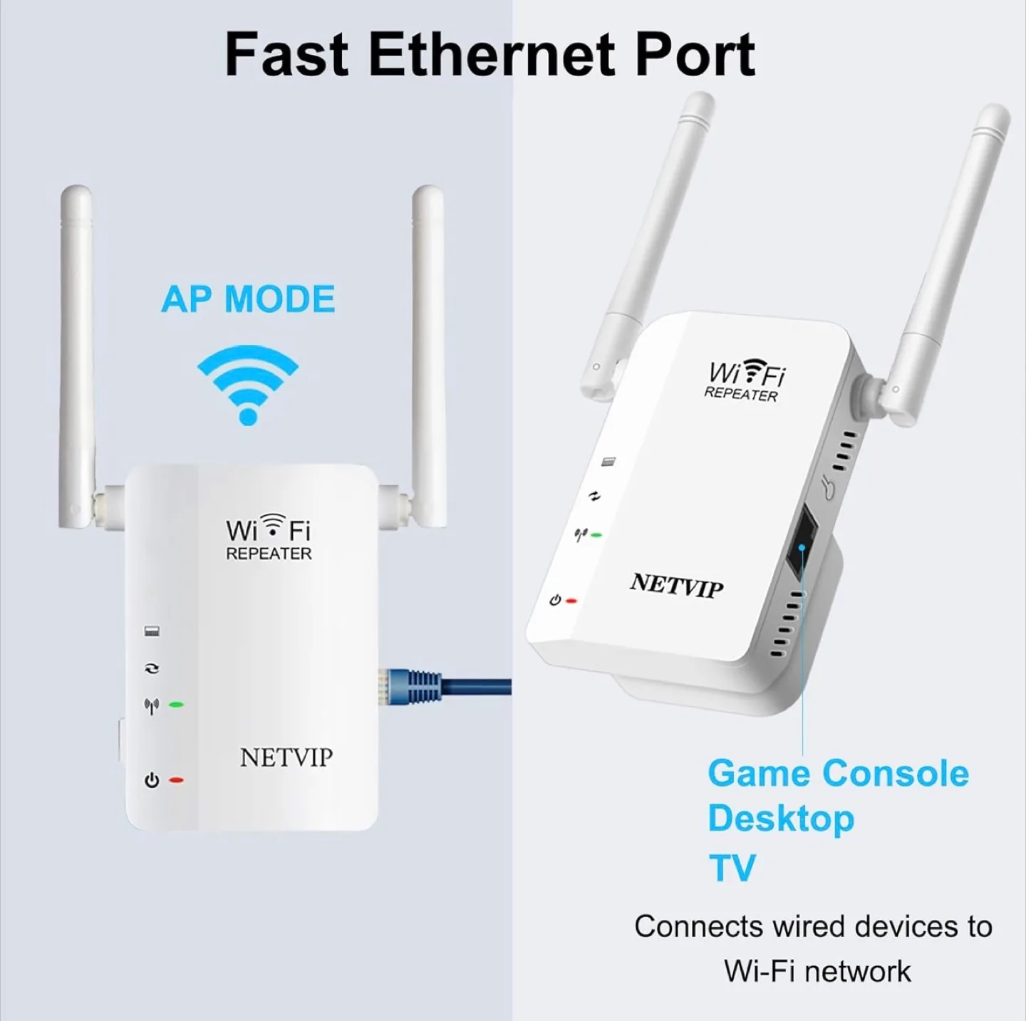 NETVIP WiFi Repeater Wireless-N image indicator(4)
