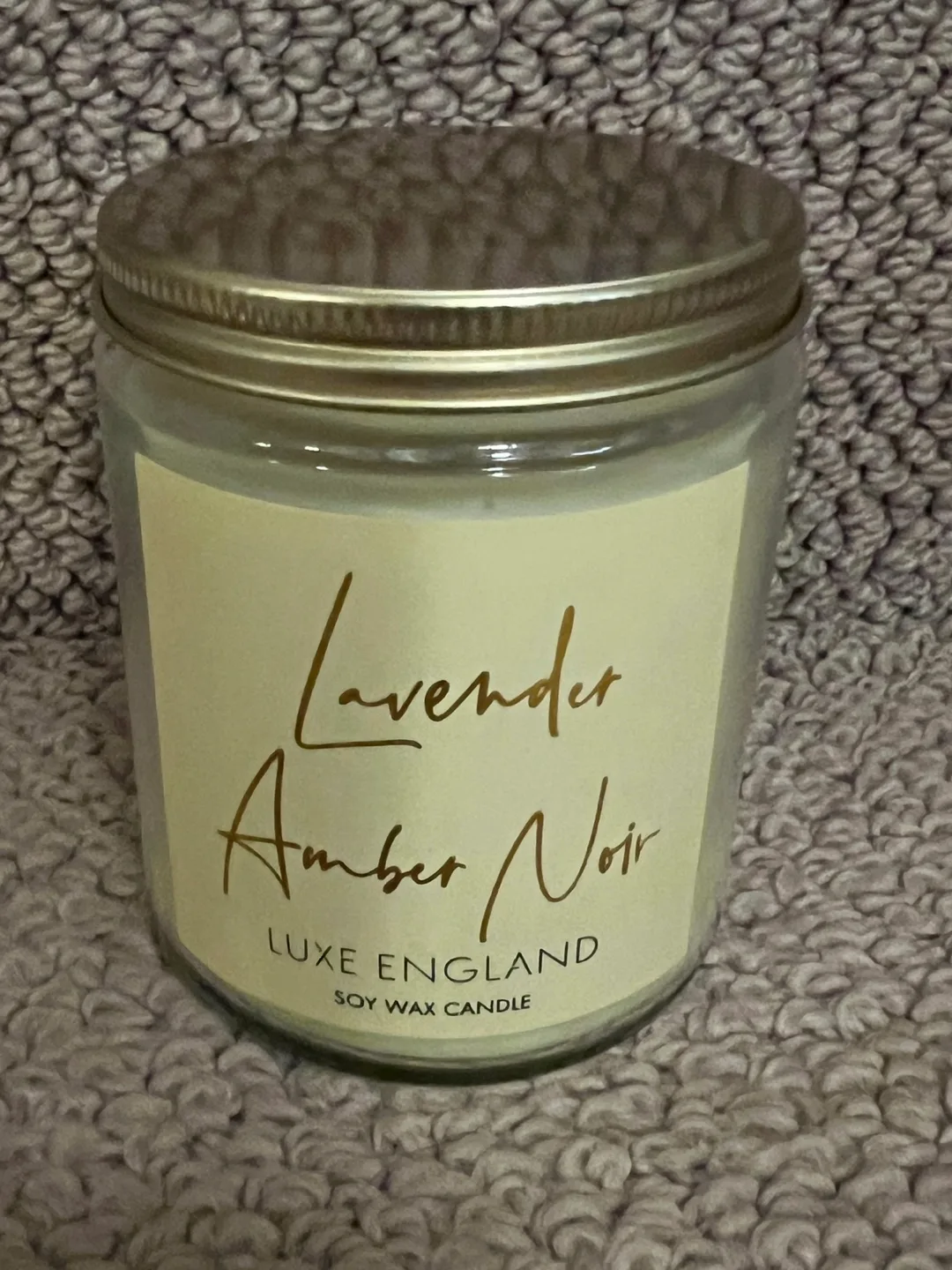 England Lavender Amber Noir Soy Wax Candle thumbnail