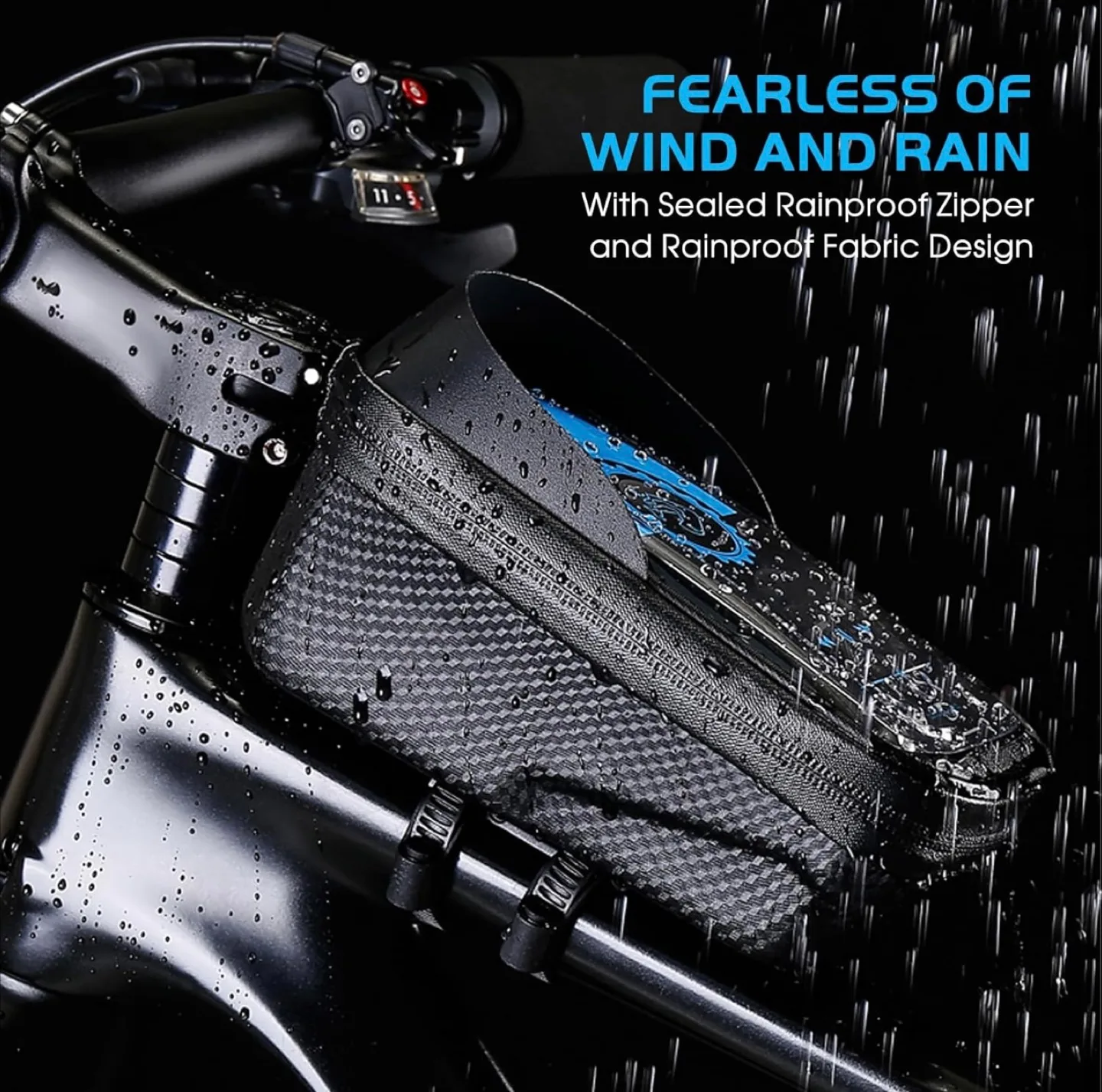 Bike Handlebar Bag - Waterproof Phone Mount image indicator(7)