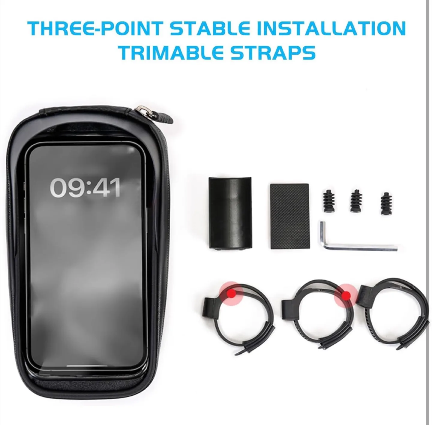 Bike Handlebar Bag - Waterproof Phone Mount image indicator(10)
