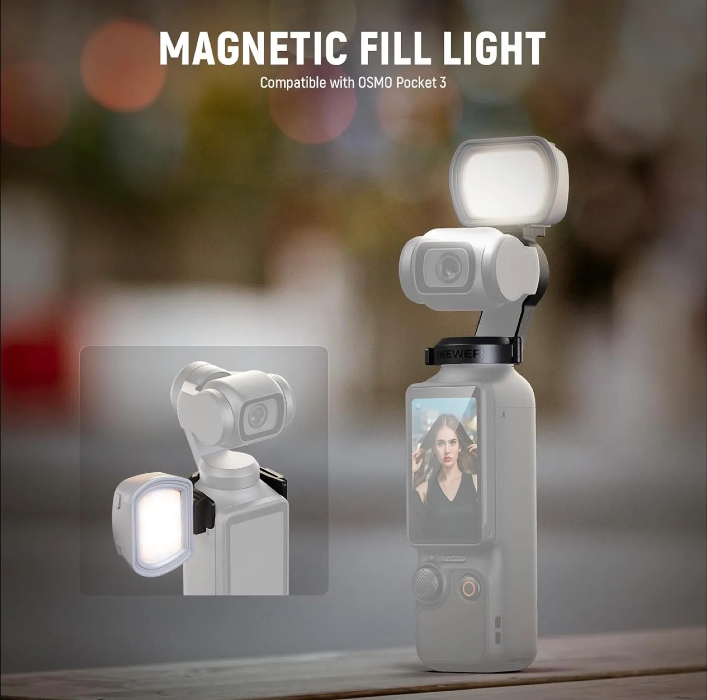 NEEWER Mini LED Fill Light for DJI Osmo Pocket 3 - New! image indicator(3)