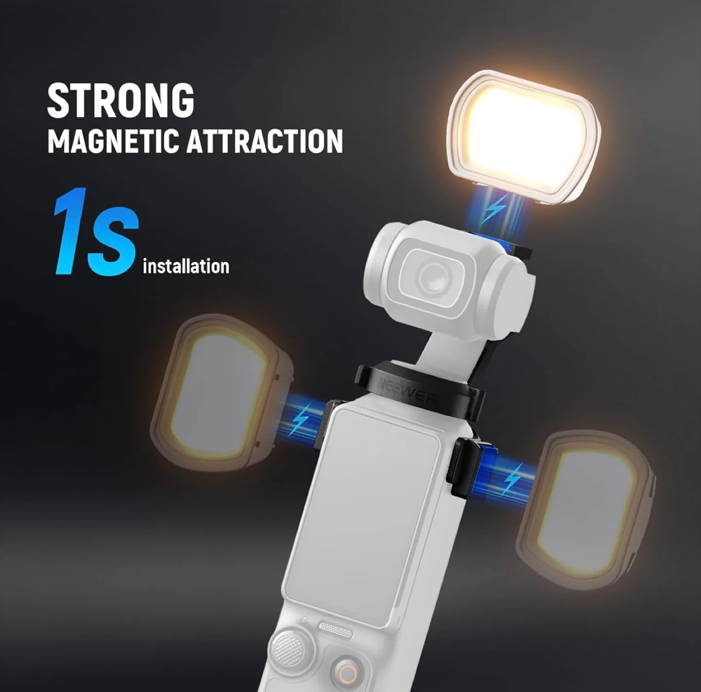 NEEWER Mini LED Fill Light for DJI Osmo Pocket 3 - New! image indicator(7)