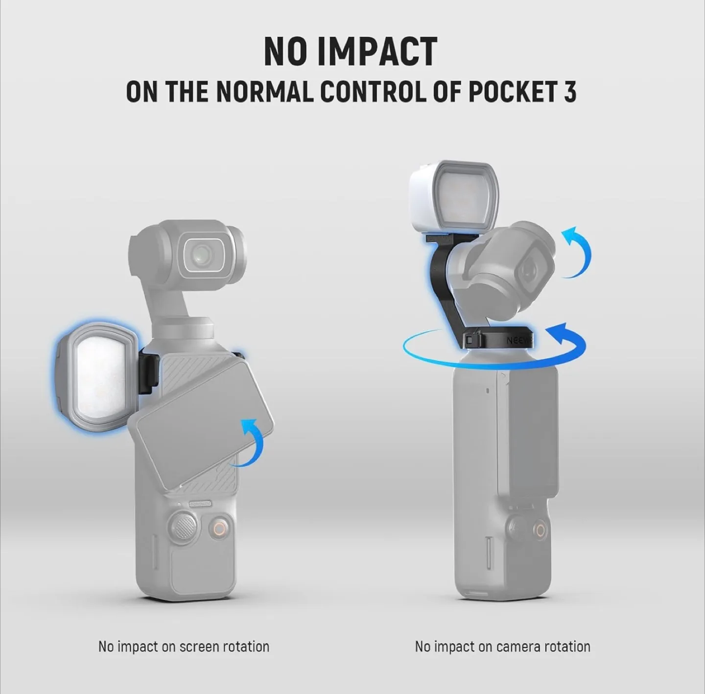 NEEWER Mini LED Fill Light for DJI Osmo Pocket 3 - New! image indicator(8)