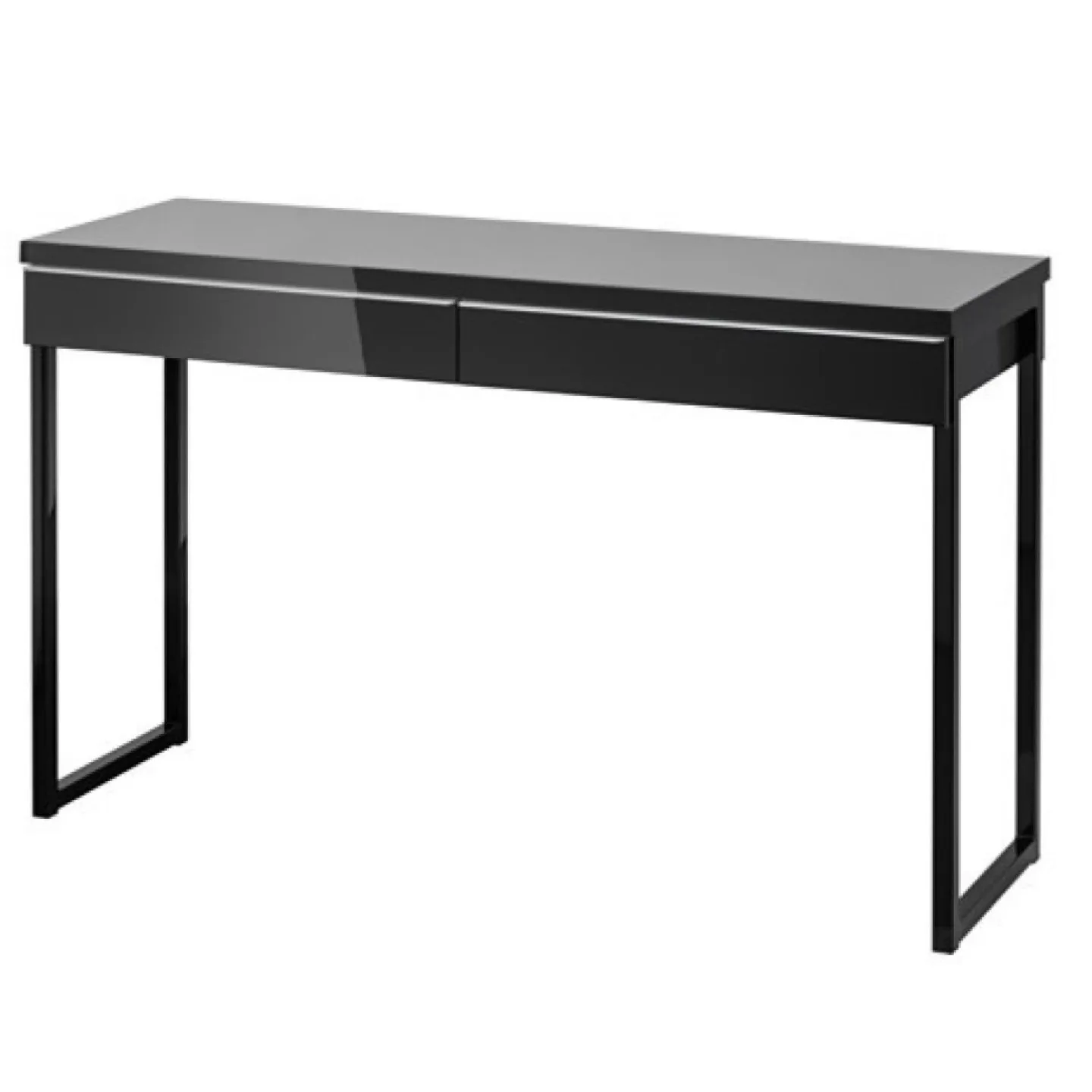 IKEA desk, black, 180cm long thumbnail