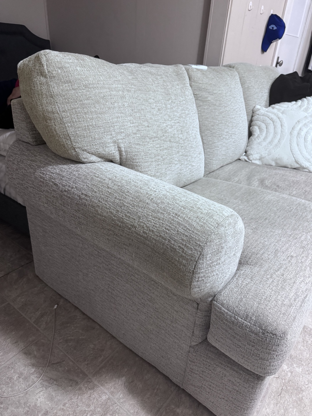 Light Grey Three-Seat Sofa - photo 4