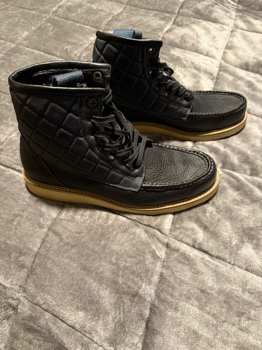Calvin Klein Black Leather Boots thumbnail