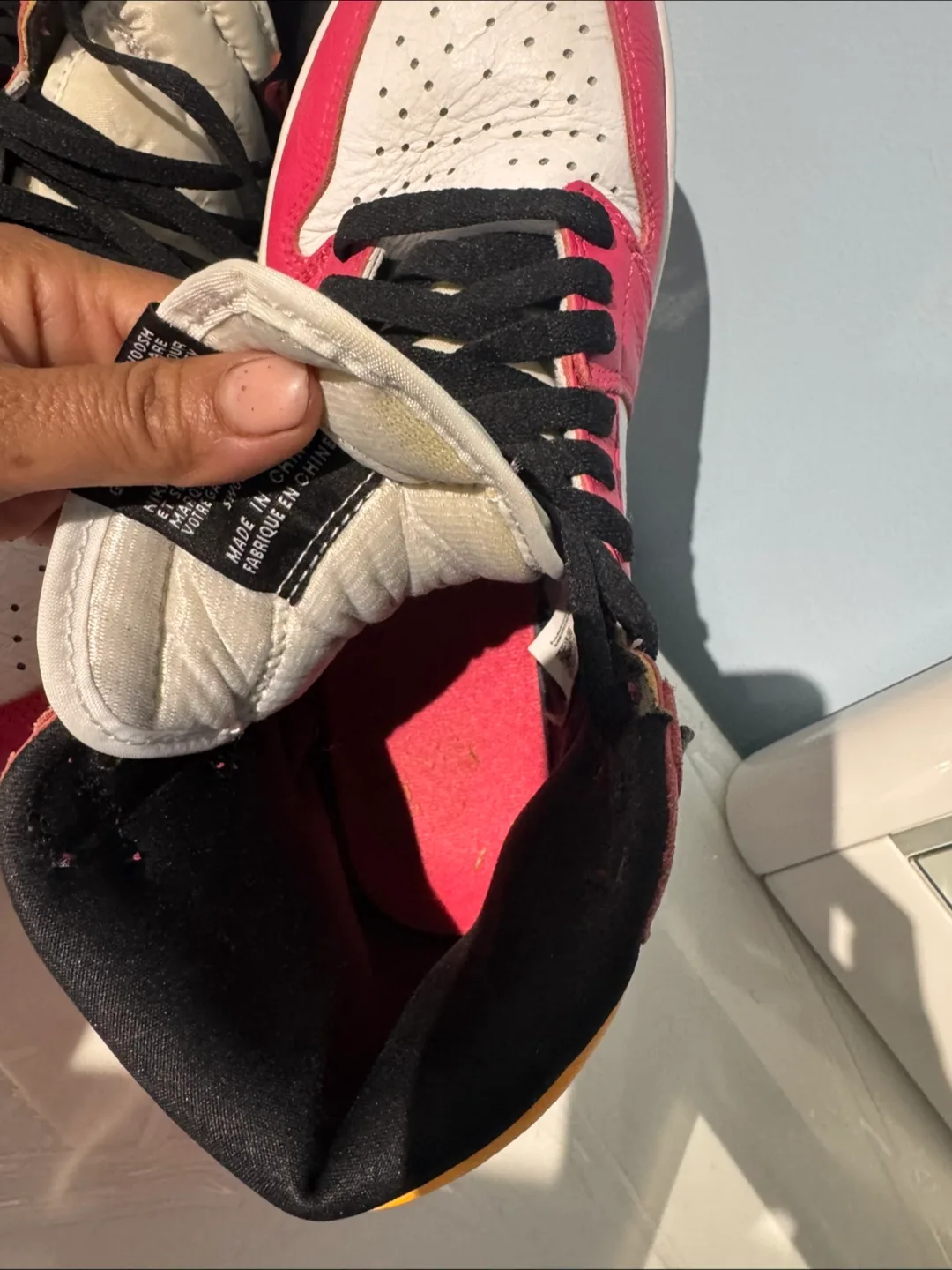 Nike Air Jordan 1 High Pink/Yellow image indicator(5)
