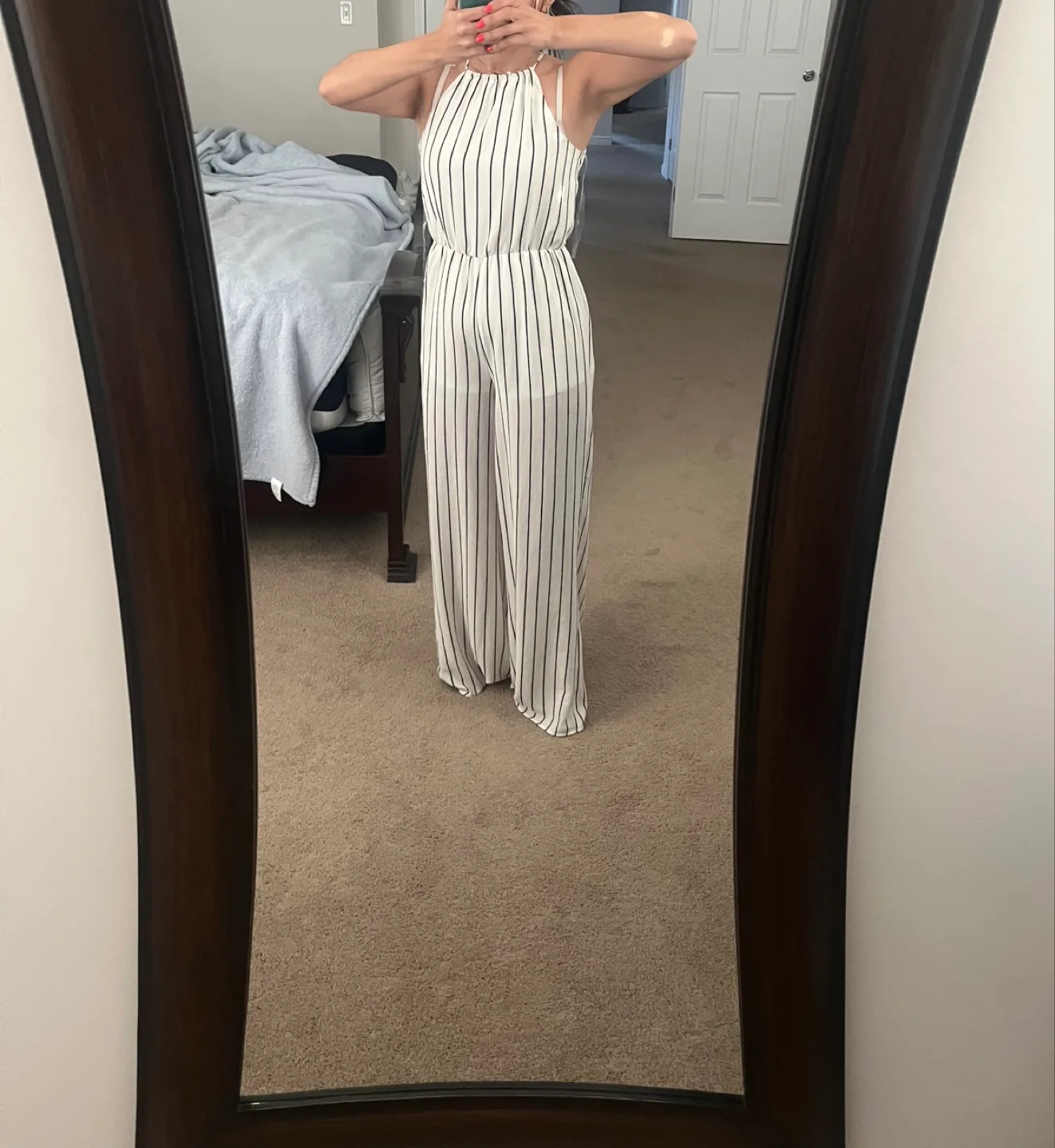 New Revamped Striped Jumpsuit - Size S thumbnail