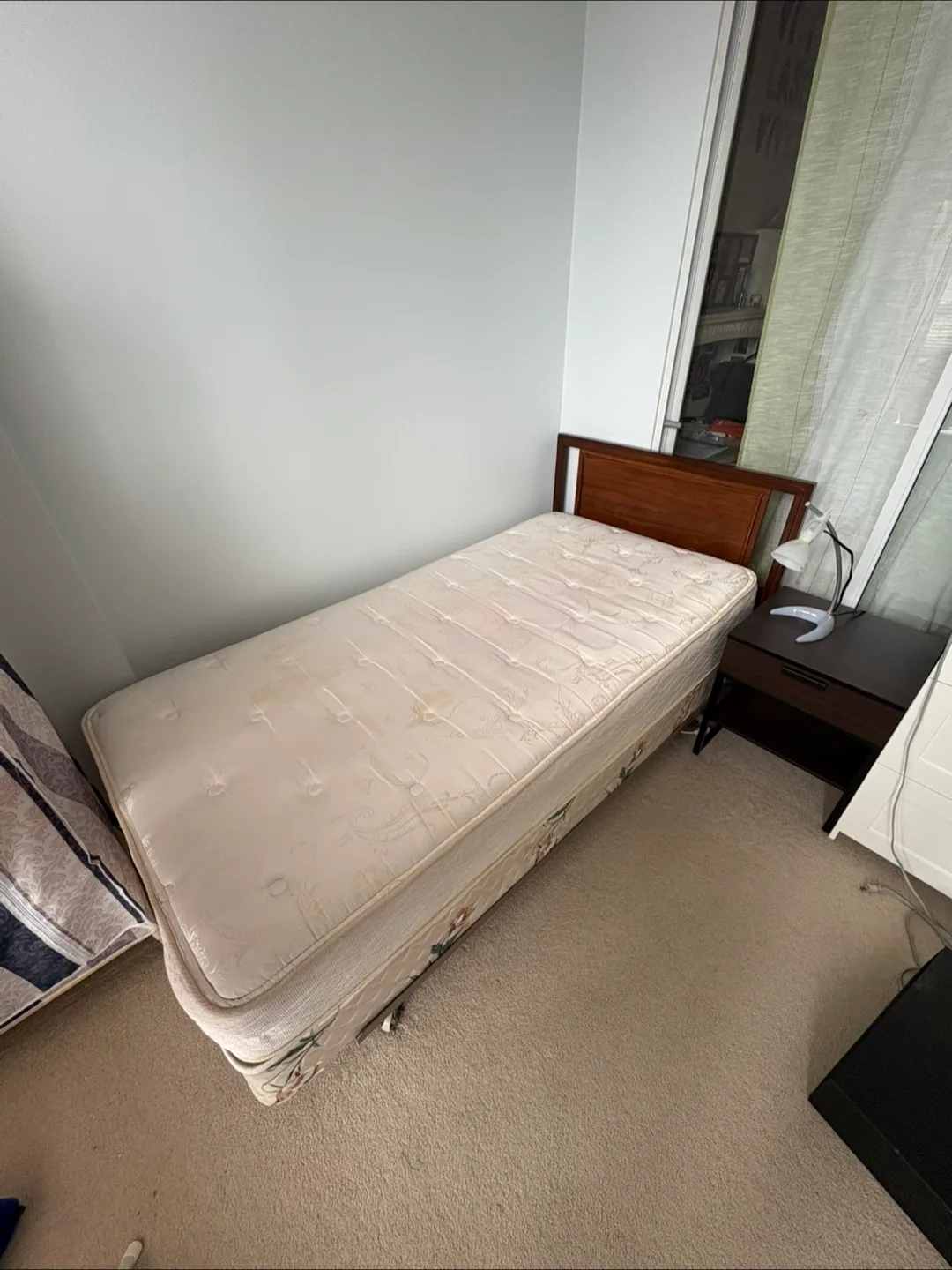 #Freecycle Single Bed Frame and Mattress thumbnail