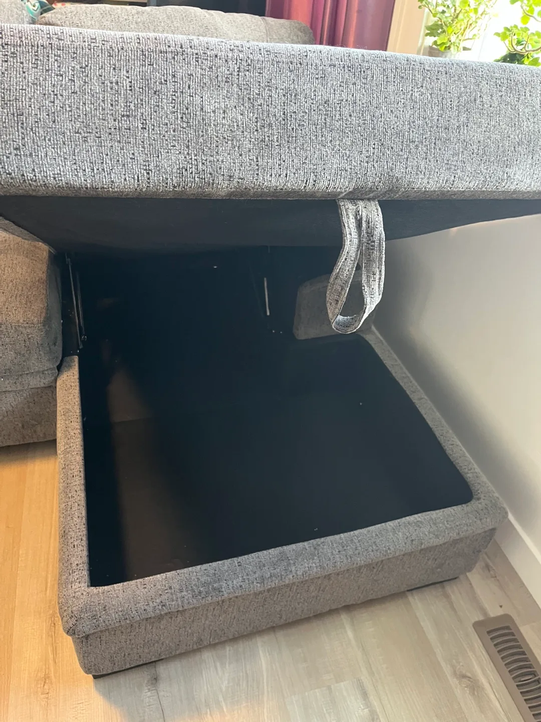 Grey Sectional Sofa with Storage image indicator(4)