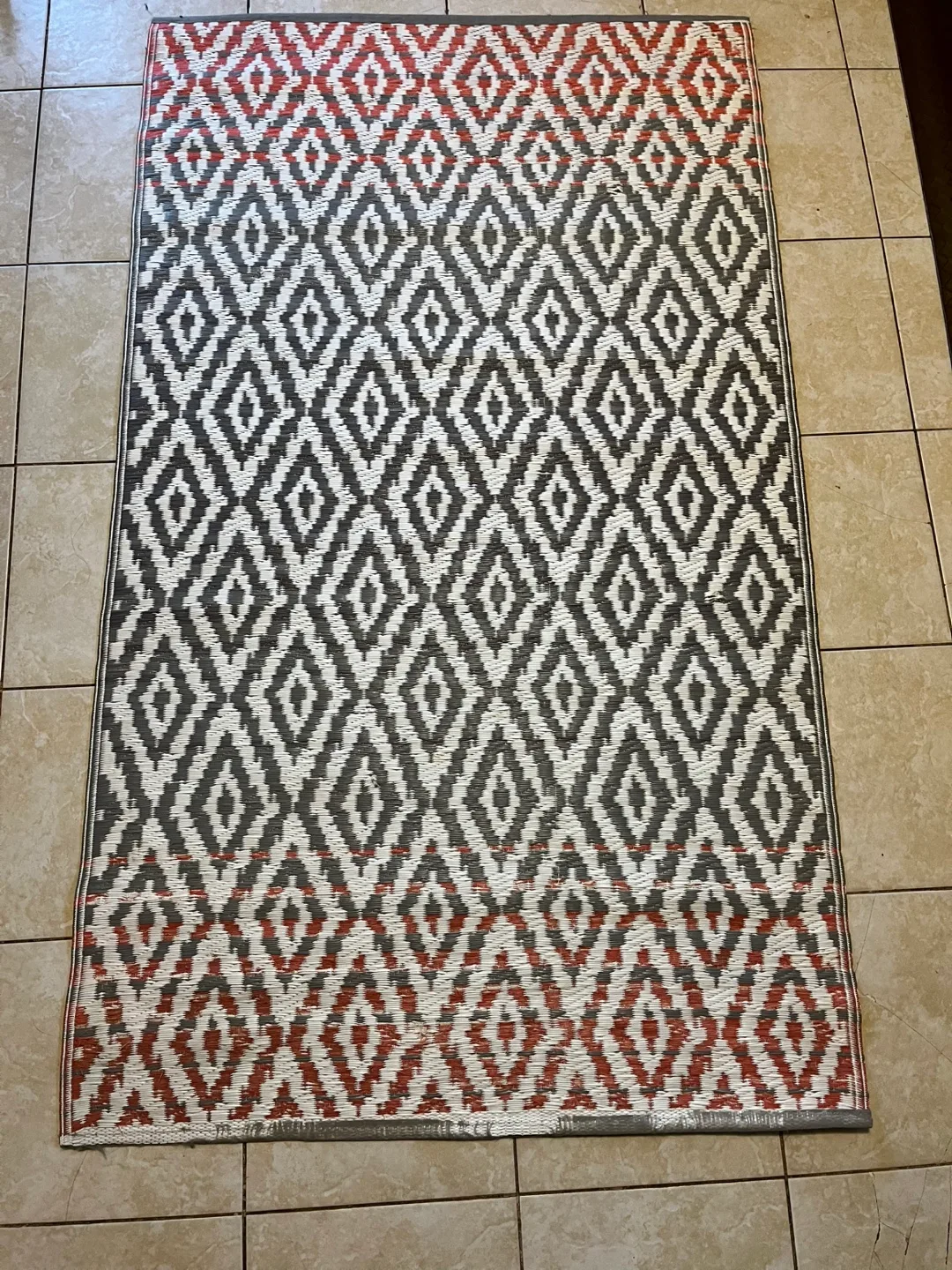 Patterned Indoor/Outdoor Rug - 32" x 60" image indicator(3)