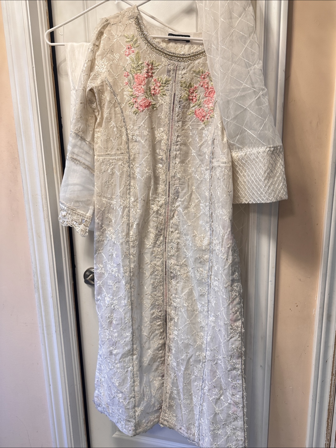 White Embroidered Salwar Kameez