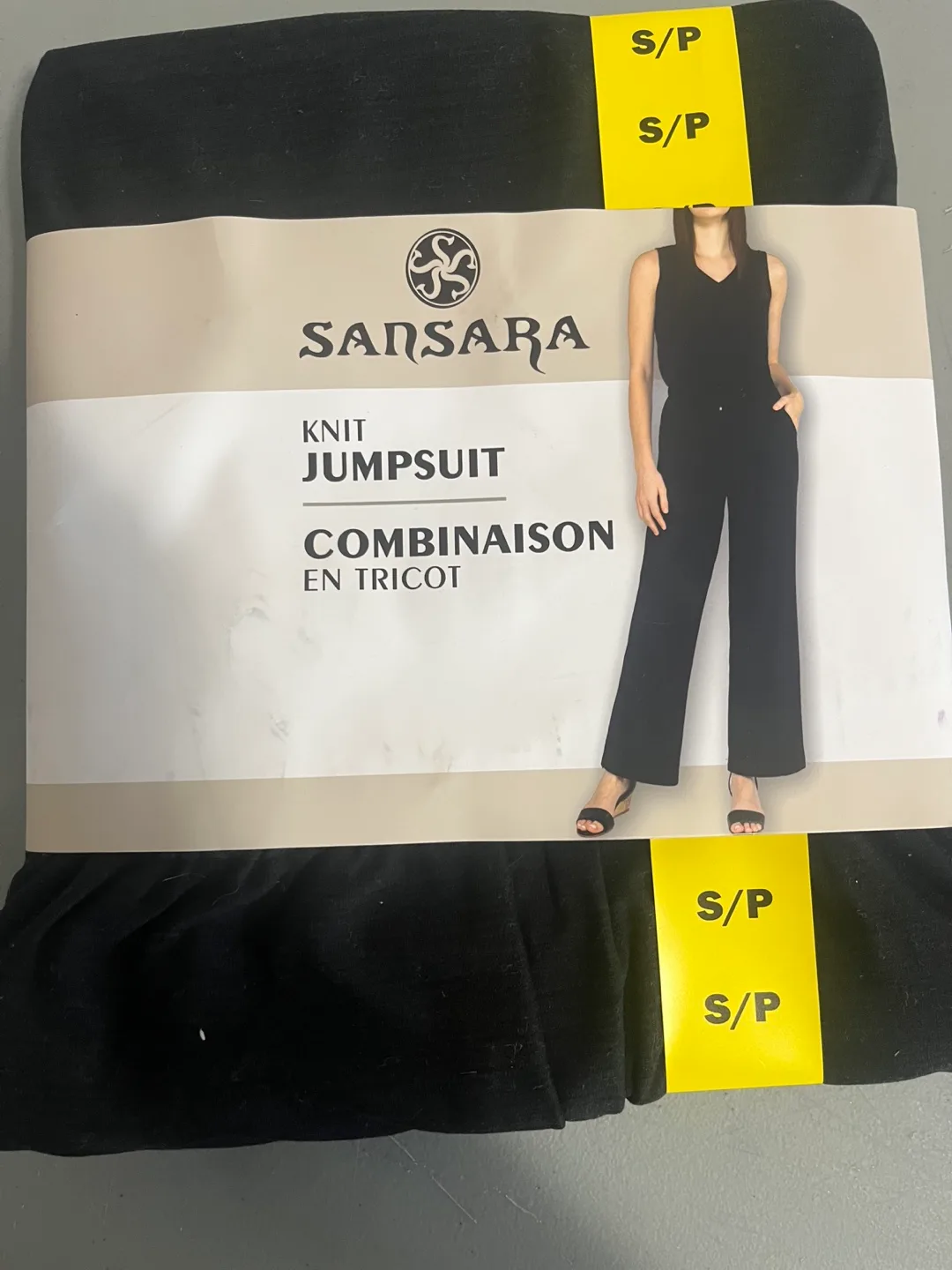 New Sansara Knit Jumpsuit - Black, Size S/P thumbnail