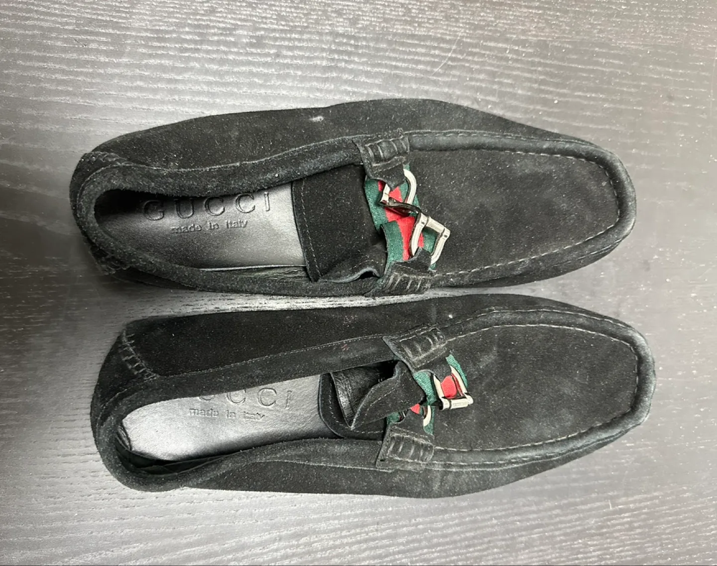Gucci Black Suede Loafers thumbnail
