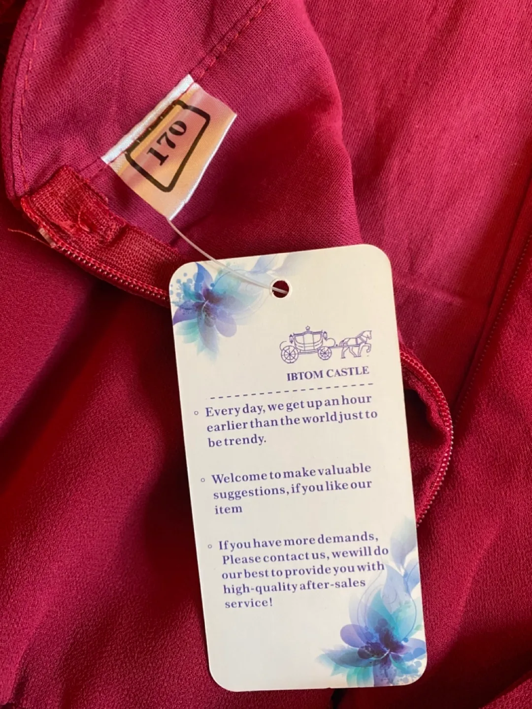 BNWT Burgundy Lace Sleeve Maxi Dress S/XS image indicator(7)