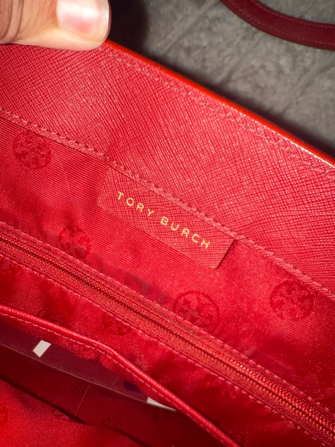 Tory Burch Red Tote Bag thumbnail