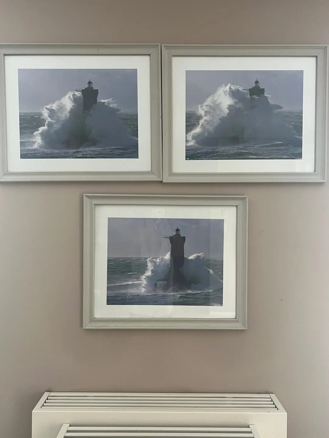 Grouping of 3 framed Lighthouse prints thumbnail