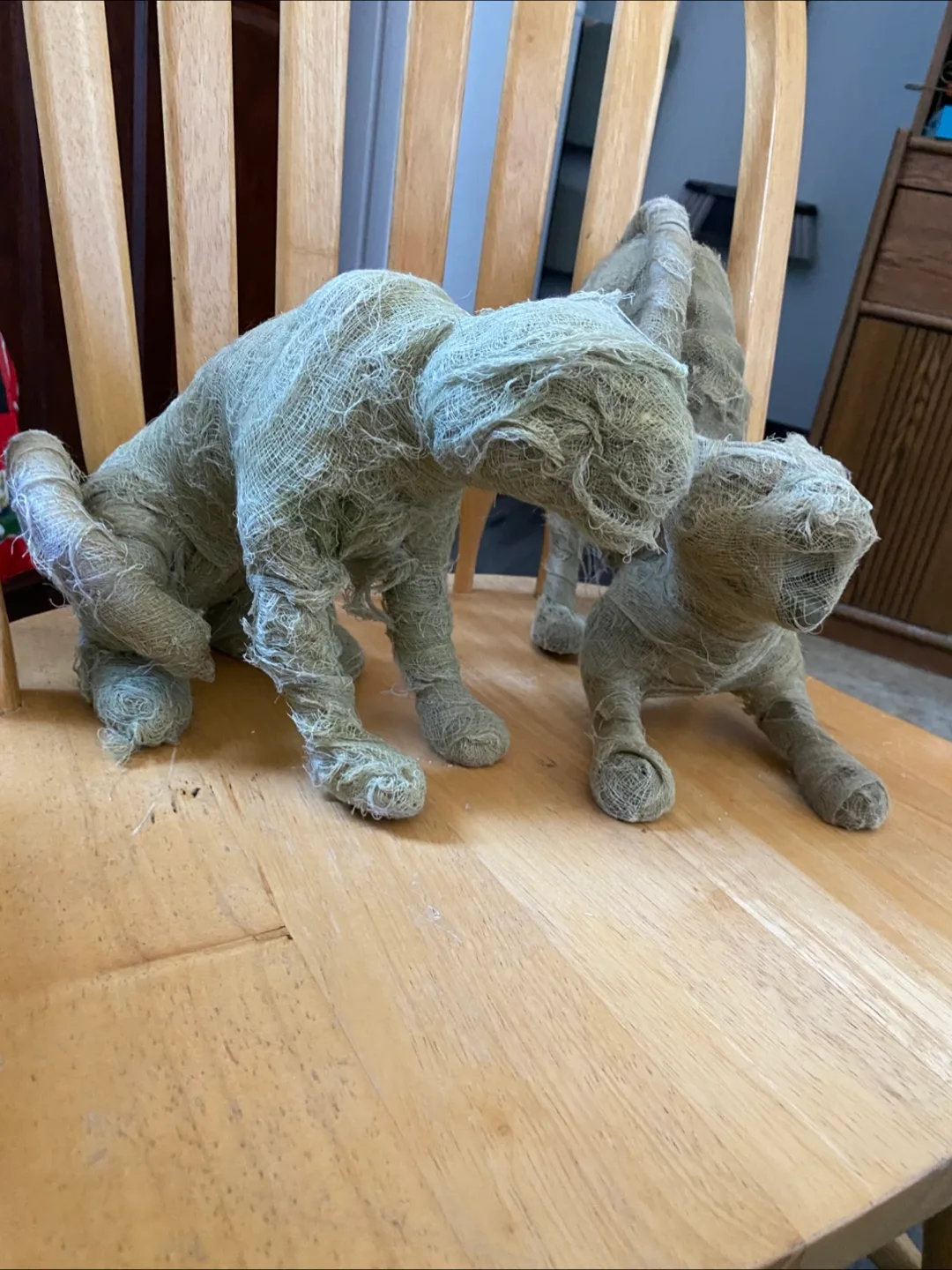 Set of 2 Decorative Mummy Cats thumbnail
