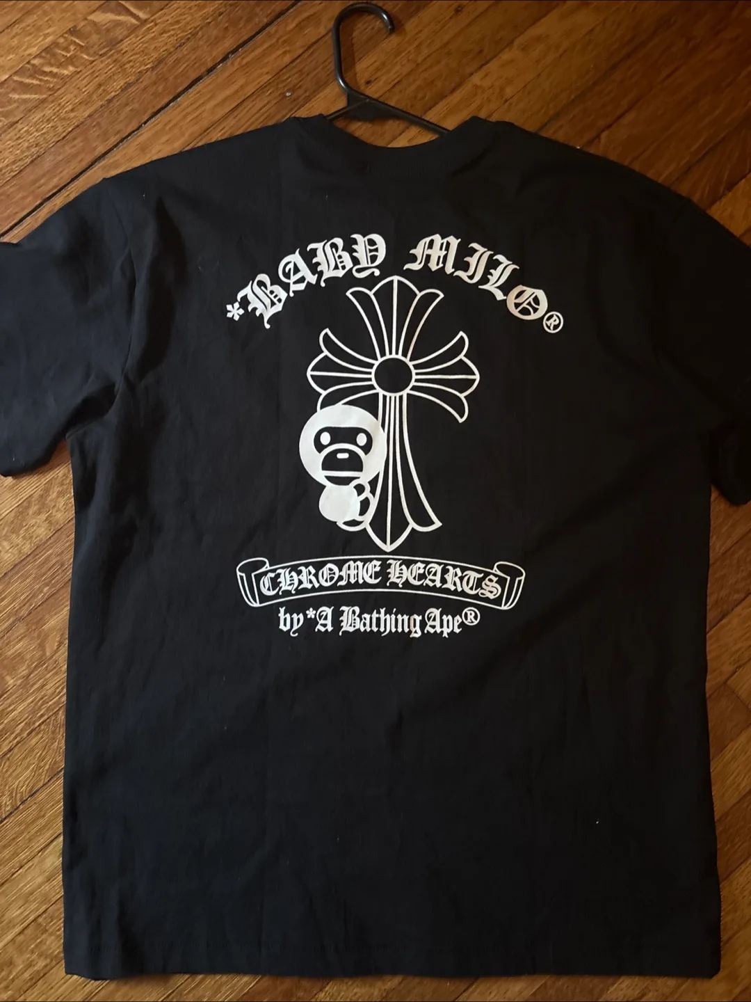 Chrome Hearts x BAPE Black T-Shirt - Size L image indicator(2)