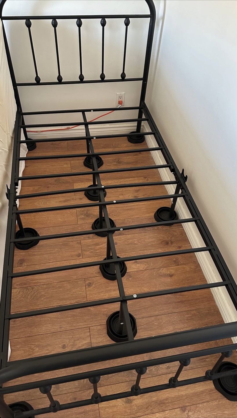 Black Metal Bed Frame - photo 2